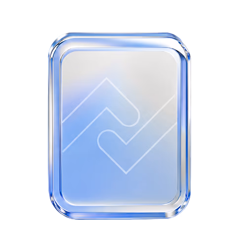 Glass cube icon for Ask a question, get decision grade research