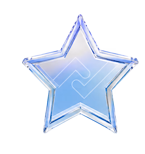 Glass star icon for From brand signals to brand action
